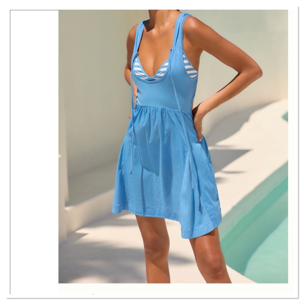 Anthropologie Scoop Neck Mini Dress